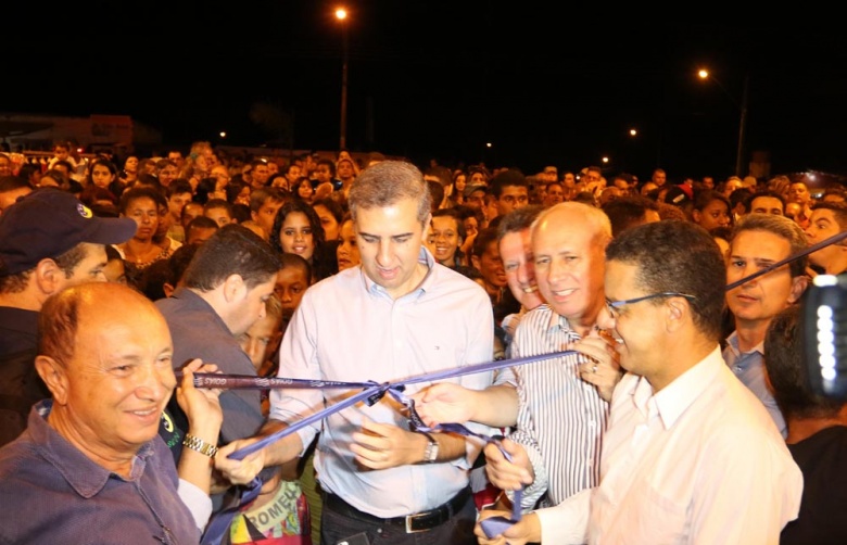 Inauguração do Parque Paraíso Encantado pelo vice-governador José Eliton, autoridades e o deputado Iso