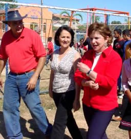 Emilson (esposo da prefeita), Cristina e a senadora Lúcia Vânia