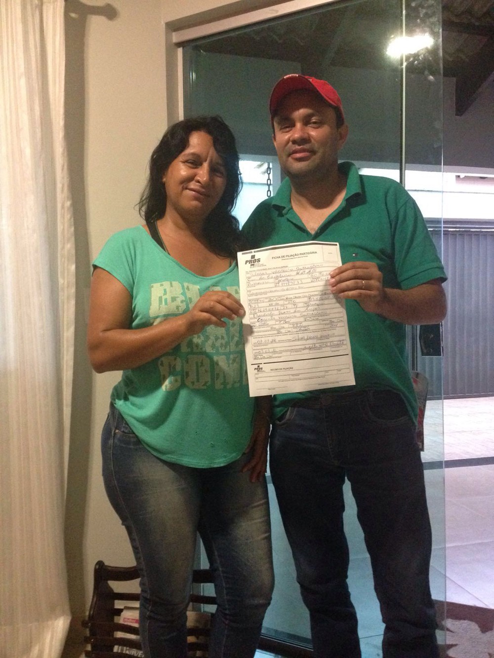 ACA presidente do Pros, Angelita Pimentel, e o recém-filiado Silmar da Fundação: mudanças