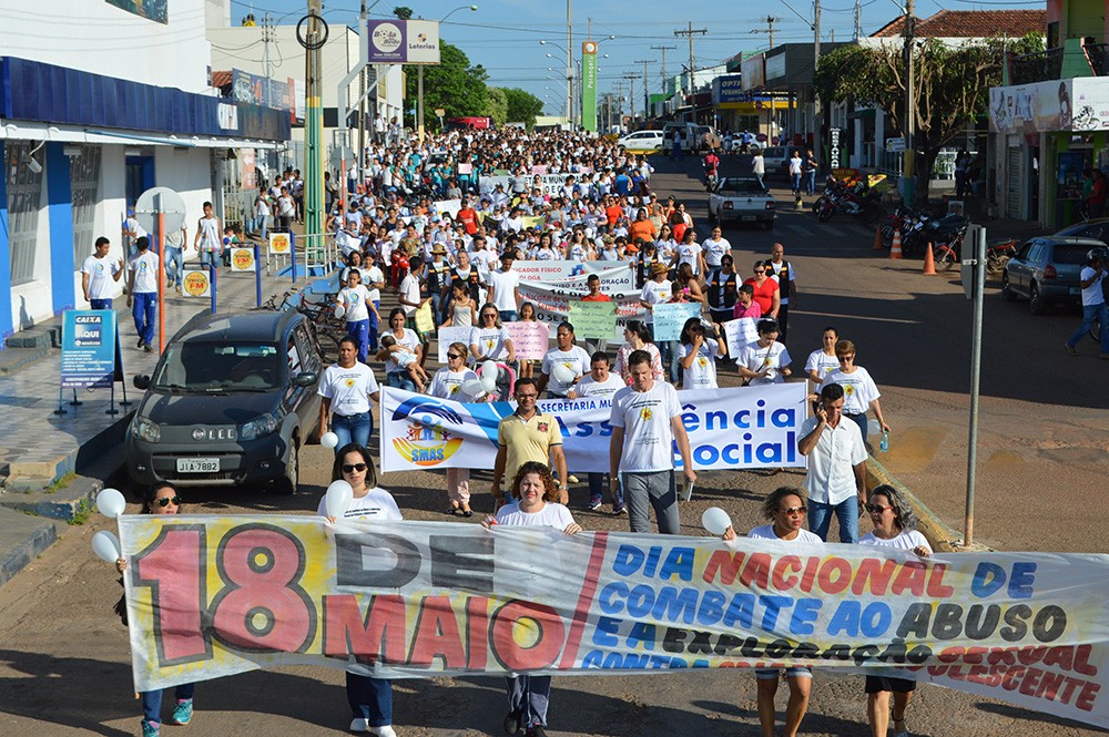 Movimento ganhou as ruas da cidade para celebrar Dia de Combate à Exploração Sexual das Crianças