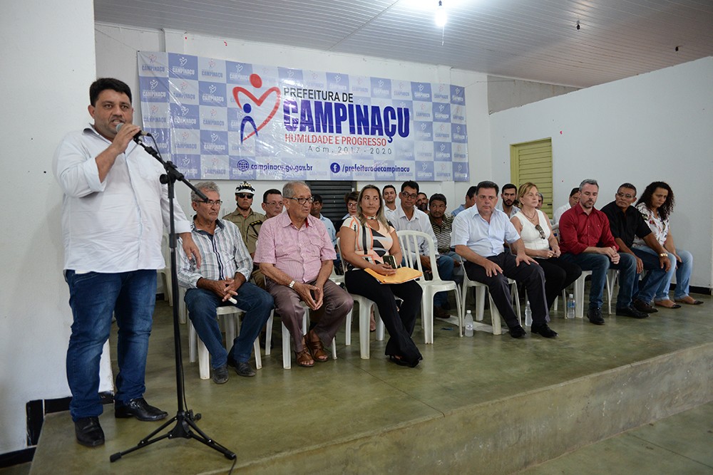 Prefeito Milson Magalhães agradece a liberação de recursos e pede mais benefÃcios para Campinaçu