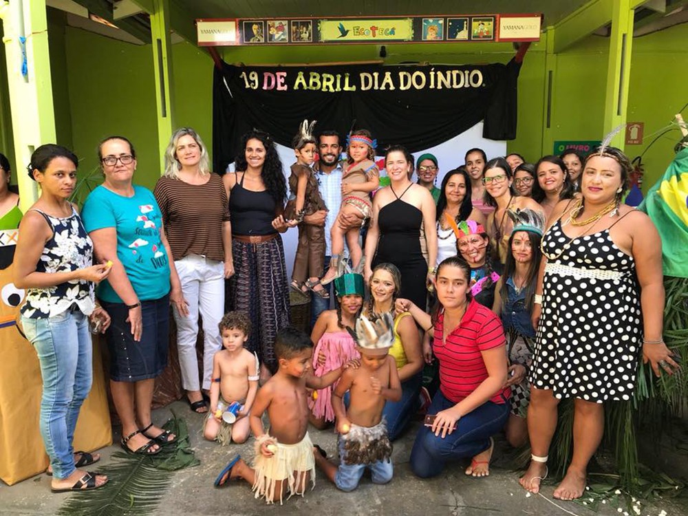 Prefeito Sávio Soares participou das atividades em homenagem ao Dia do Ãndio em escola do municÃpio