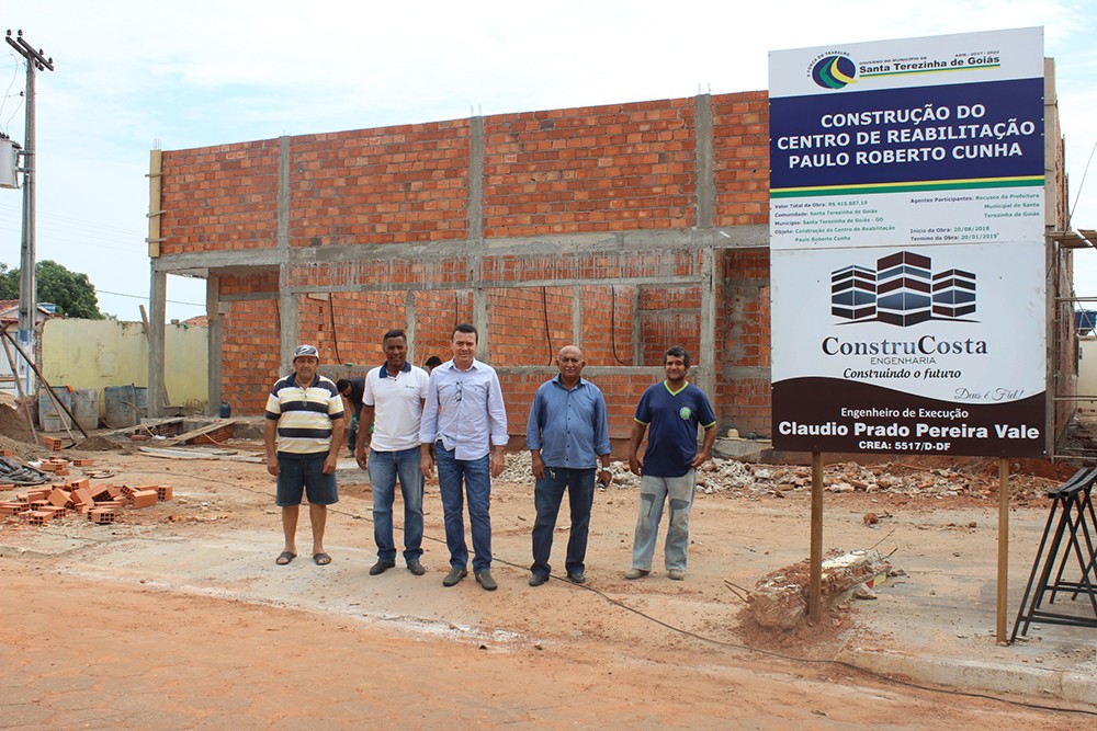 Marcos Cabral visita as obras do Centro de Reabilitação: marco na história da cidade de Santa Terezinha