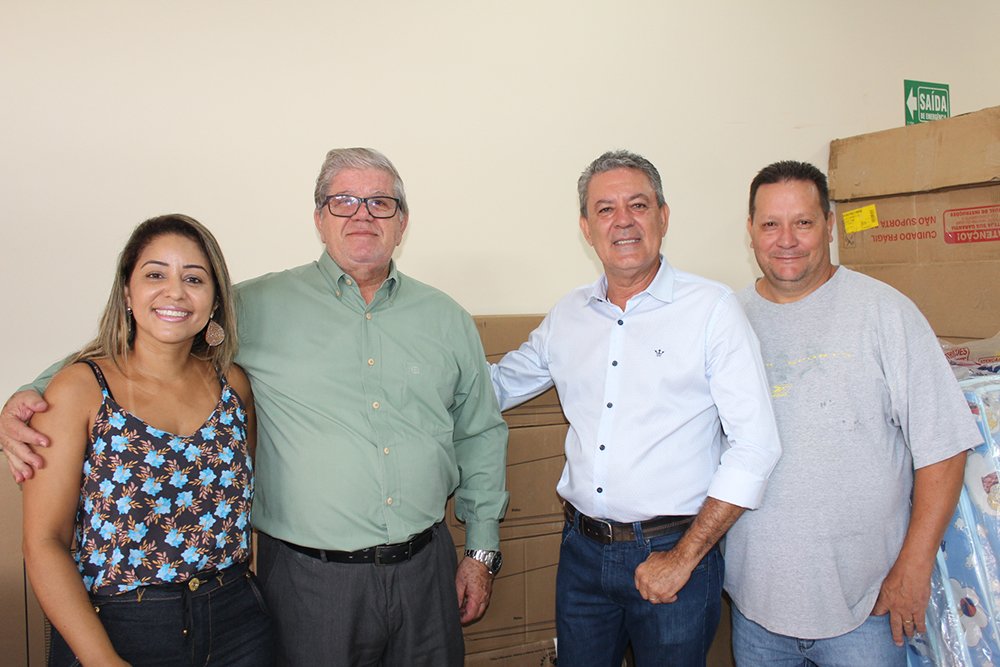 Vereadores Simone, Paulo Omar, Jairo Teodoro e Geraldo: novo comando no Legislativo da cidade de Ceres