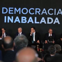 Evento para lembrar e combater a tentativa de golpe de estado no Brasil em 2023