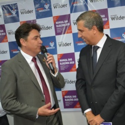 Senador Wilder Morais, JosÃ© Eliton e o advogado Leonardo Batista