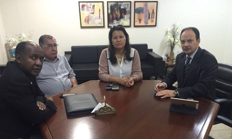MarlÃºcio, Major Carneiro, Adailza e o secretÃ¡rio Joaquim Mesquita
