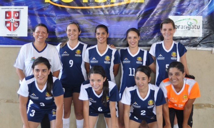 Equipe do GoianÃ©sia que venceu o Alto Horizonte