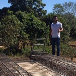 Prefeito SÃ¡vio acompanha obras de ponte na zona rural do municÃ­pio