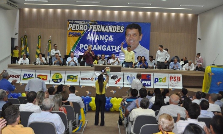 ConvenÃ§Ã£o em Porangatu que confirmou a candidatura a prefeito de Pedro Fernandes pelo PSDB