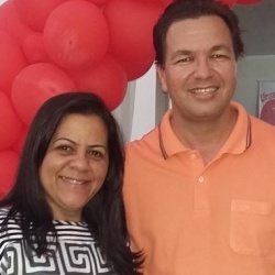 Solange Bertulino com o seu vice Professor Francisco Gomes