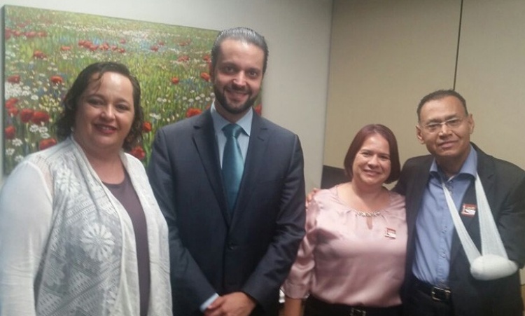 CÃ¡ssia com Alexandre Baldy e o prefeito Levino e primeira-dama Rosa