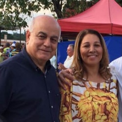 Helio de Sousa, Ana Maria e o esposo EmÃ­lio: festa da vitÃ³ria