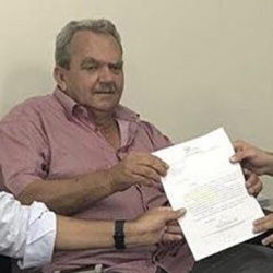 Talles Barreto, MÃ¡rio Macaco e o secretÃ¡rio Tayrone dy Martino