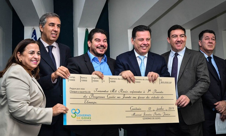 Eliane Pinheiro, JosÃ© Eliton, Valmir Pedro, Marconi Perillo, JosÃ© Vitti e JoÃ£o Furtado: parcerias para UruaÃ§u