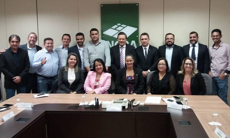 Fred e comitiva de Rialma em BrasÃ­lia com o deputado Jovair Arantes e emenda de R$ 1 milhÃ£o Ã  cidade