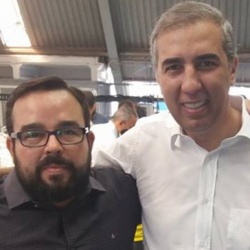 Fred Vidigal com o vice-governador JosÃ© Eliton: parceria de resultado