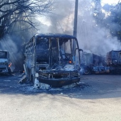 IncÃªndio e destruiÃ§Ã£o em posto da PRF