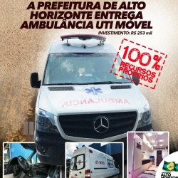 MÃ­dia produzida pela Prefeitura de Alto Horizonte sobre a ambulÃ¢ncia comprada com recursos prÃ³prios