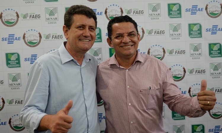 Prefeito Pedro Fernandes e o presidente do Sindicato Rural, Carlos Garcia
