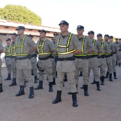 Policiais militares prontos para atender nas cidades do Norte do Estado