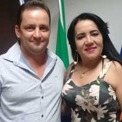 Vice-presidente da CÃ¢mara Edmar Ramos e a presidente Rosana
