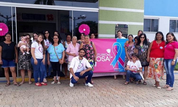MobilizaÃ§Ã£o na cidade de Ipiranga de GoiÃ¡s contra a incidÃªncia do cÃ¢ncer de mama entre as mulheres