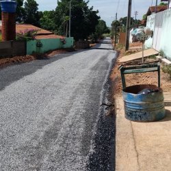 Ruas em Itapaci recebe obras de pavimentaÃ§Ã£o asfÃ¡ltica
