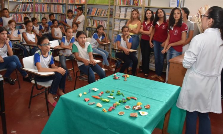 Estudantes do ITEGO falam sobre a importÃ¢ncida da alimentaÃ§Ã£o