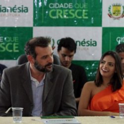SecretÃ¡rio de Esportes, Rodolfo discursa ao lado de Renato de Castro