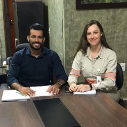 SÃ¡vio com Silmara: agenda de trabalho, parceria e olho na seguranÃ§a