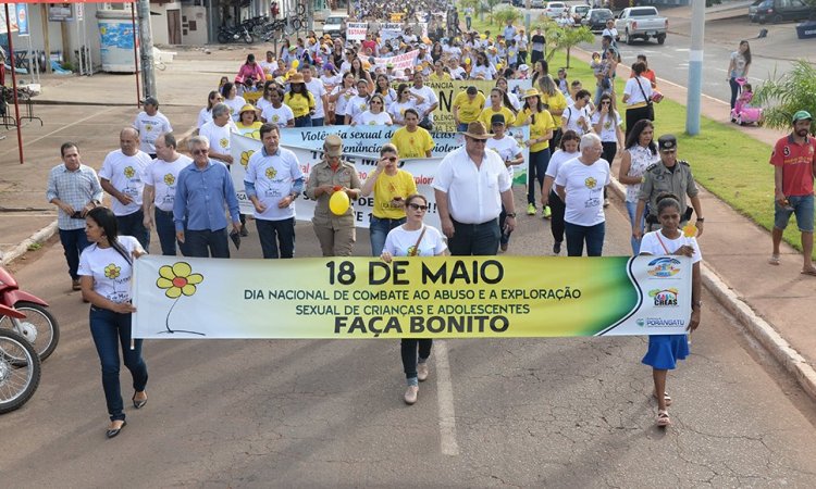 Caminhada da Campanha Nacional FaÃ§a Bonito em Porangatu