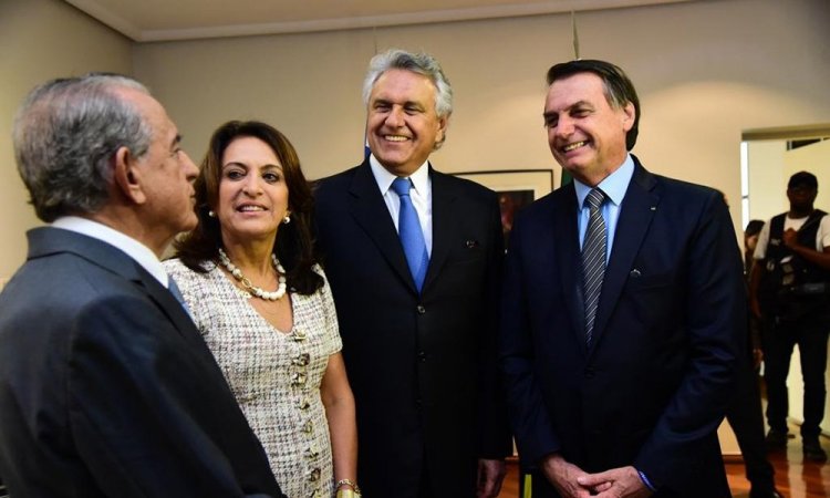 Iris Rezende, Gracinha Caiado, Ronaldo Caiado e o presidente Bolsonaro