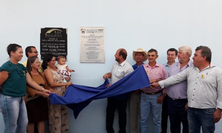 Prefeito Alex GÃ¡s com lideranÃ§as polÃ­ticas inauguram novo espaÃ§o para atendimentos em Ipiranga de GoiÃ¡s