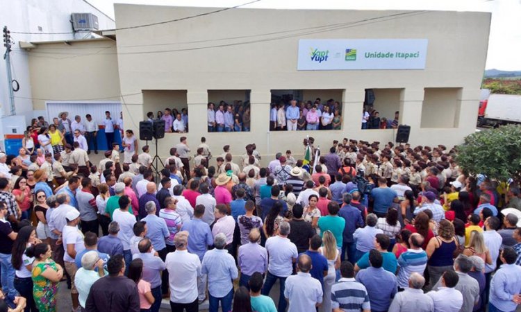PopulaÃ§Ã£o de Itapaci prestigiou o ato para inauguraÃ§Ã£o do Vapt Vupt da cidade: melhora no atendimento