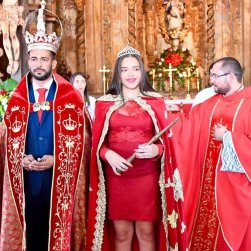 Prefeito SÃ¡vio Soares como Imperador e estudante como Imperatriz