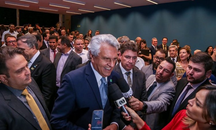 Ronaldo Caiado e o secretÃ¡rio Wilder Morais: ICMS menor no Estado