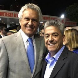 Governador Ronaldo Caiado com o Pastor Amilson: pronto Ã  disputa