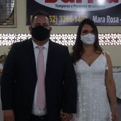 Prefeito FlÃ¡vio Moura e a esposa Moizelia Ferraz: uma nova gestÃ£o