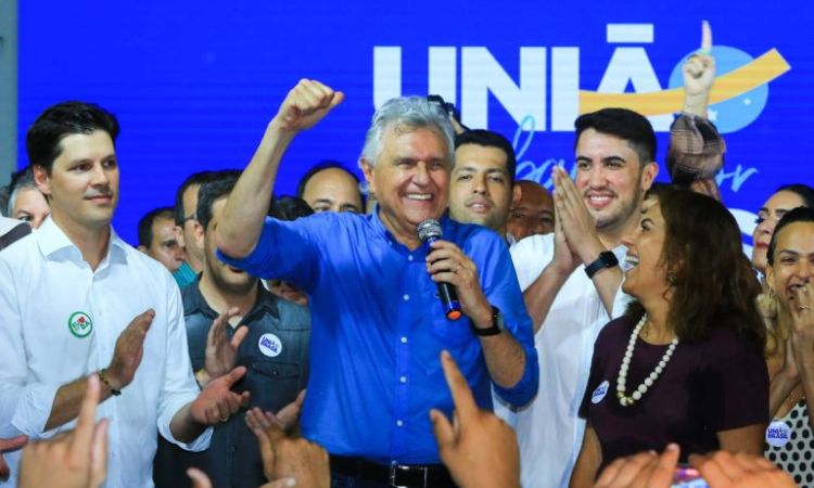 Ao lado de Daniel Vilela, de Paulo Vítor, Gracinha Caiado e de centenas de lideranças, Caiado participa de ato em Jaraguá